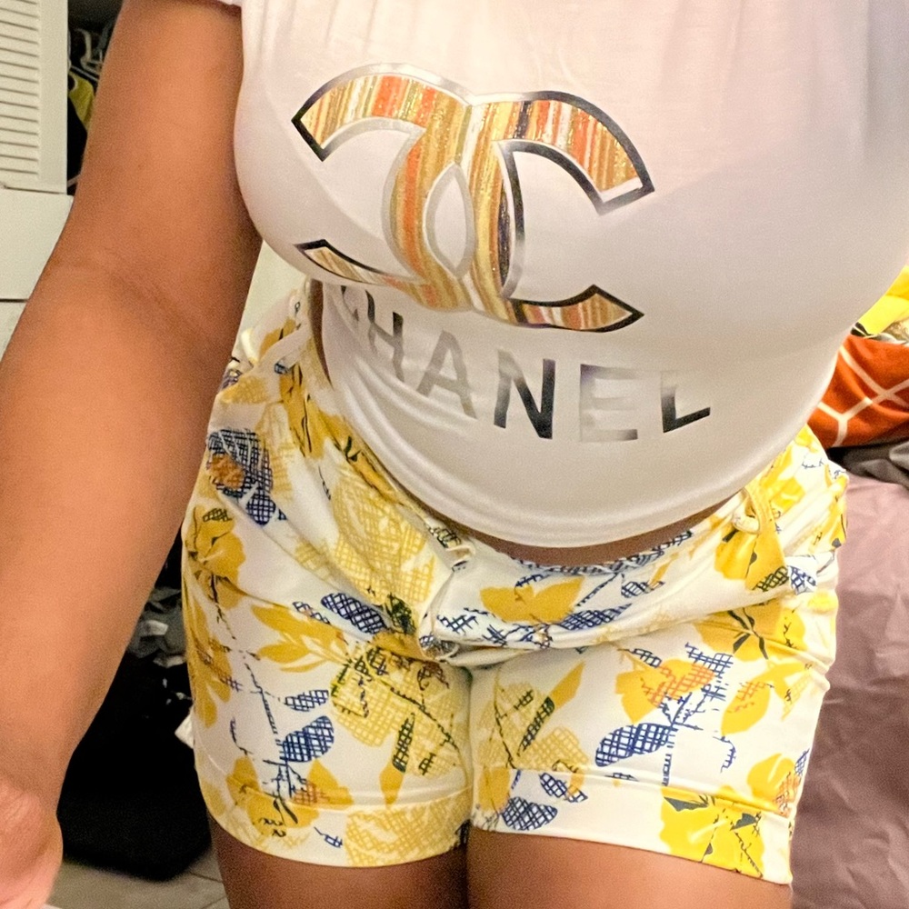Floweral Yellow Pants